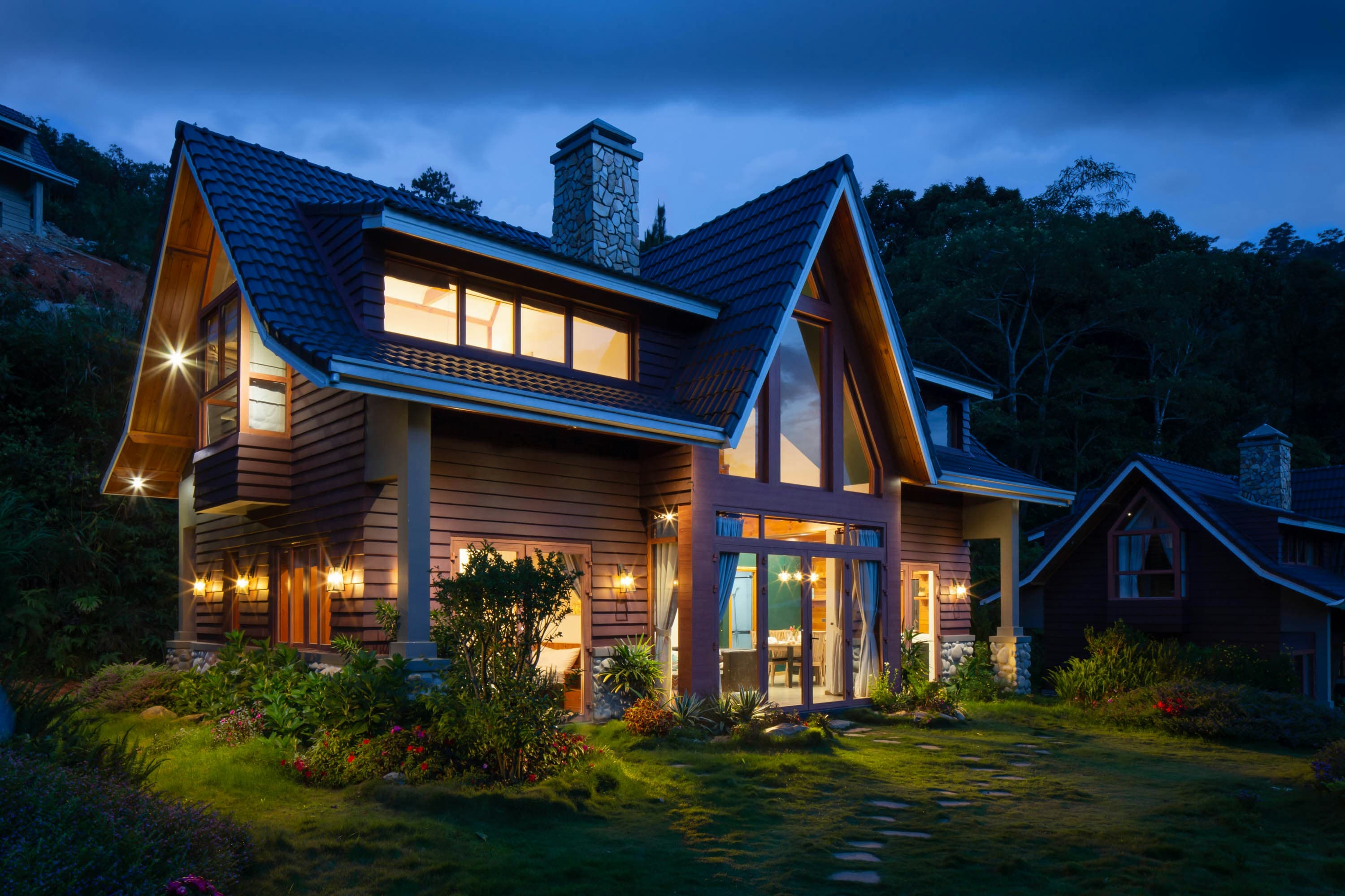real estate night view
